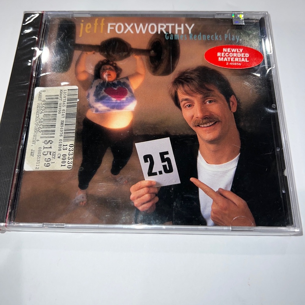 Jeff Foxworthy Games Rednecks Play (1995 Warner Bros.) Audio CD Brand New Sealed